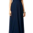 Badgley Mischka  Navy Blue Petunia Gown Size 4 US $795 Photo 0