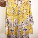 Free People $128 Field Of Butterflies Gold Tunic Dress Size Small Photo 7