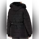 London Fog New women’s puffer belted hoodie jacket, Size S Photo 2