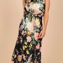 Petal and Pup Wedding Guest Dress Black Floral Photo 1