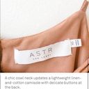 ASTR the label cowl neck clay polka dot camisole Photo 7