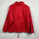 All In Motion  Womens Pullover Red XL Long Sleeves 1/4 Zip Plush Pocket NWT Photo 8