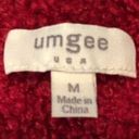 Umgee  Teddy Vest Zipper Dark Red M Photo 6