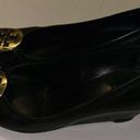 Tory Burch  black wedge shoes sz 7.5 Photo 2