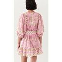 Cleobella 💕💕 Magdalena Mini Dress ~ Pink Wildflower Block Print Medium M NWT Photo 2