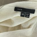 Vince  White Oversized Cream Stripe Linen Sweater XS Photo 6