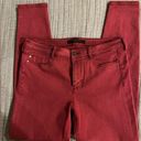 Liverpool Jeans Company Liverpool Skinny Hugger Sz 12/31 Wine/Red EUC Photo 0