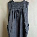 Source Unknown Spaghetti‎ Strap Halter Dress Blue Denim with Pockets Size Small Photo 1