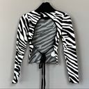 Nasty Gal 🆕 NWT  Collection “Have You Herd” Zebra Backless Sweater Photo 4