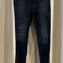 White House | Black Market  Jeans Womens Size 4 Leather Trim‎ Skimmer Dark Wash Photo 0