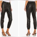 n:philanthropy  ladies Black Scarlett Faux Leather Joggers Sz Large Photo 1