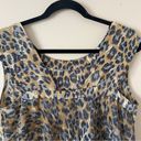 Tracy Reese  | Animal Print Silk Ruffle Back Sleeveless Blouse Sz S Photo 1