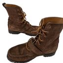 Polo  Ralph Lauren RANGER Bear Combat suede Boot Leather Brown men 7.5 women 9 Photo 3