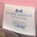 Simply Southern  CLASSY PEACHY BOUGIE LONG SLEEVE T-SHIRT Photo 1
