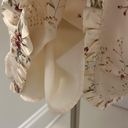 The Kooples  Silk Cream Floral Lace Inset Ruffle Dress Photo 8