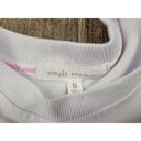 Simply Southern  Chenille BRIDE White Crewneck Sweatshirt Women's Small READ Photo 2