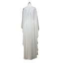 Anthropologie  Erika Peña Cape Dress White Maxi Gown Photo 10