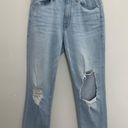 Good American - Good Cuts Skinny Boyfriend Jeans Light Wash Blown Out Knees Photo 2