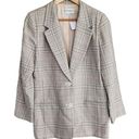 American Vintage Vintage Liz Claiborne Pink Green Cream Pastel Tweed Suit Jacket Coat M Photo 0