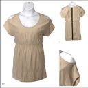 Silence + Noise Urban Outfitters  Cold Shoulder Button Back Tan Dress size XS Photo 1