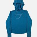 Gymshark  Cropped Workout Yoga Hoodie with Criss Cross Open Back Women's Size L Photo 0