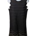 Ted Baker  London Black Metallic Gold RELIOA Jacquard Knit Drop Waist Dress 3 Photo 0