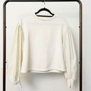 VERO MODA Cream Contrast Balloon Sleeve Sweater Photo 0