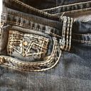 Maurice's  Premium Crop Jean Bling Pockets 18X22 Stretch Runs Small Measurements Photo 3