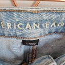 American Eagle , Strigid High Rise Light Medium Wash Mom Jeans, Size 10 Short Photo 5