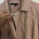 Blush Leather Blazer Jacket Pink Photo 3