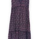 Petal Banjanan Constance  Power Blueprint Ruffle Purple Maxi Dress Size Large Photo 1