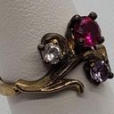 Ruby Gold Tone, Pink , & Purple Spinel Ring Photo 1