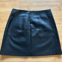 H&M NWT  Black Faux Leather Mini Skirt Photo 0