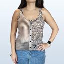 Full Tilt Tan and Black Sheer Sleeveless Top, Size XS Photo 0