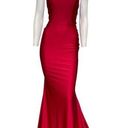 Jessica Angel  974 Square Neck Ruched Open Back Gown Red Size XS NWT Photo 0