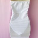 Pretty Little Thing Shape White Bandeau Mesh Insert Dress Photo 3