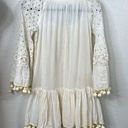 Antica Sartoria Coverup Swim Pool Off White BOHO Dress Eyelet, Size: Large NWT Photo 4