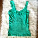 Bongo Y2K  Lace Trim Tanktop Teal Large Photo 4