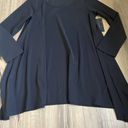 Bryn Walker NEW  XS Chester Black Asymmetric Jersey Knit Tunic Top Long Sleeve Photo 3