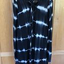 onetheland  black tie dye criss cross tie back Top size medium Photo 0