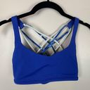 Lululemon  Athletica Free To Be Wild Sapphire Blue Sports Bra Multi Straps Size 4 Photo 0