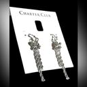 Charter Club NEW  Dangle Drop EARRINGS SilverTone Knotted Serpentine Chain 2” Photo 5