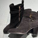 Polo  RALPH LAUREN BLACK Suede ankle boots Size 8.5 B34 Photo 3