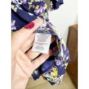 Bobeau B Collection by  Astrid Floral Blue Apron Mini Wrap Dress 3/4 Sleeves XS Photo 6