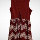 Xhilaration Xhileration Red White Soft Zig Zag Dress Size Large Photo 9