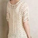 Anthropologie MOTH loose Yarn Knit Cream Blouse Photo 1