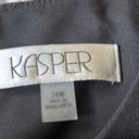 Kasper  Women’s Banded Waist Crepe Sheath Dress in black size 24W Photo 2