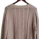 Croft & Barrow  Open Cardigan Women Sweater XL Tan Crochet Open Knit Neutral Photo 5