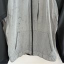 Lululemon  Var-City Bomber Jacket Black Silver-Gray Front Zip 8 Photo 11