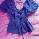 American Eagle Blue Blouse Photo 0